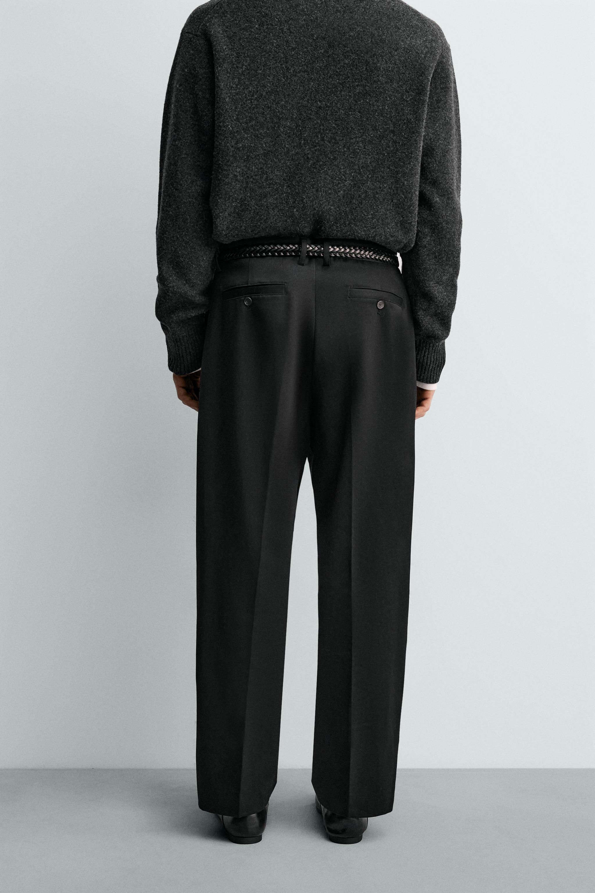 RELAXED FIT PLEATED PANTS AARON LEVINE X ZARA